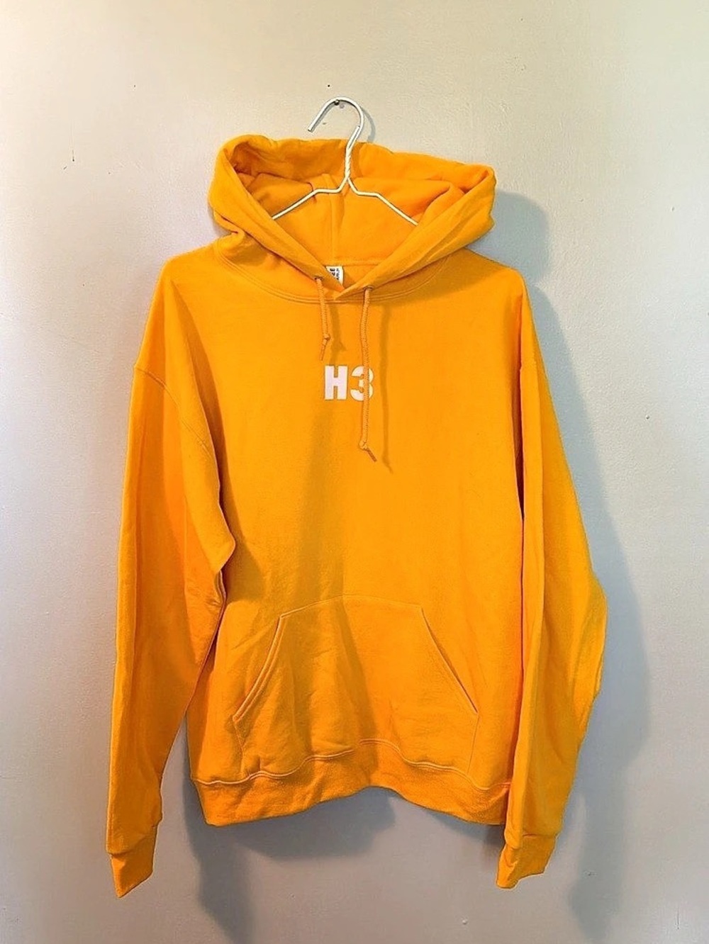 Yellow H3 cattle co Graphic Pullover Hoodie Like New